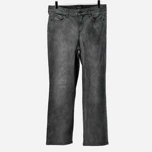 NYDJ Marilyn Straight Jean in Washed Gray - Size 10